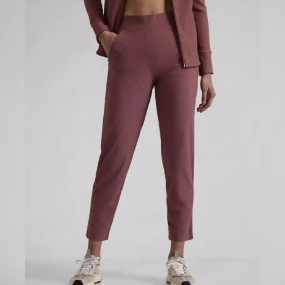 Athleta Brooklyn Mid Rise Ankle Pant Size 2P Mauve